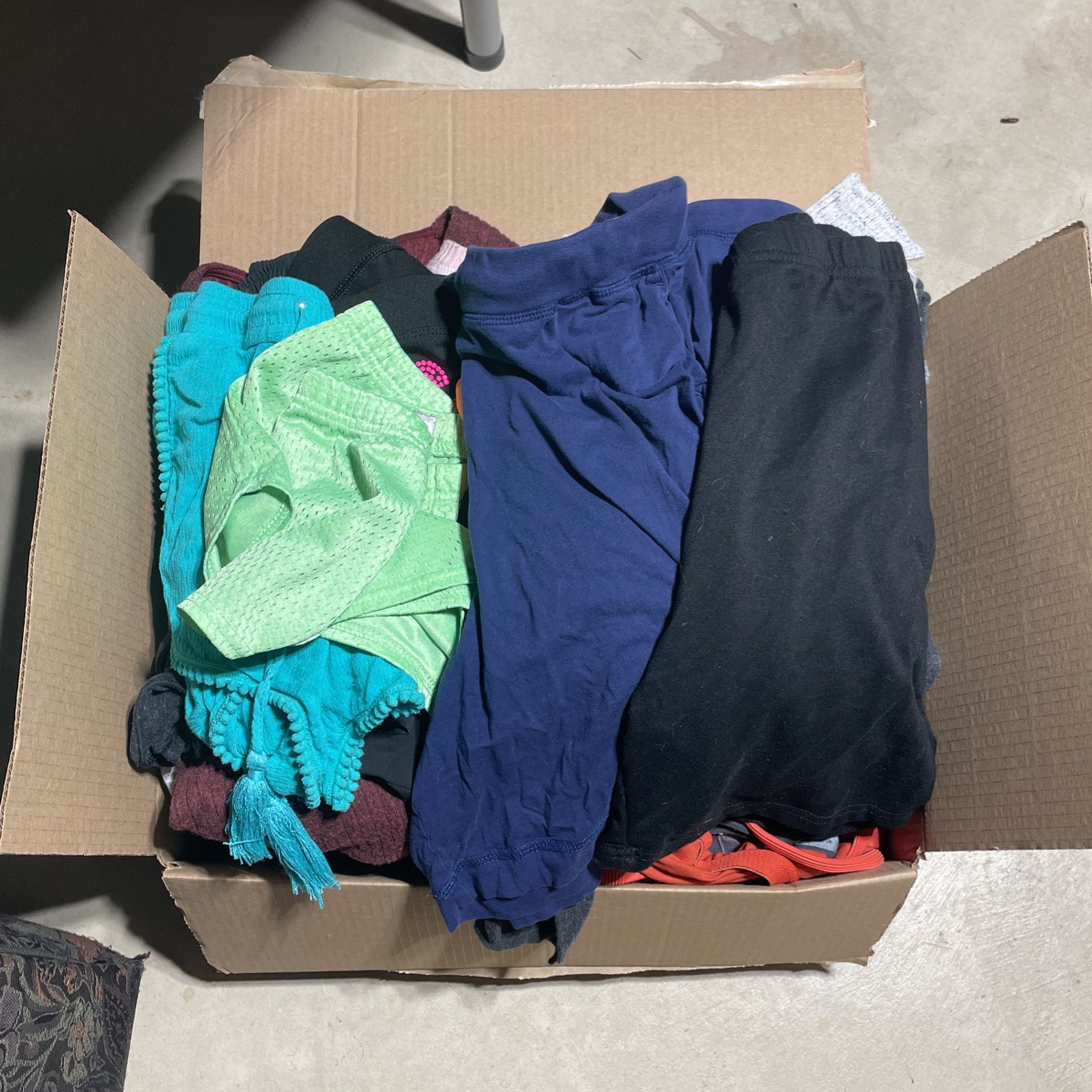 Box Of Size Small Junior Clothes.  