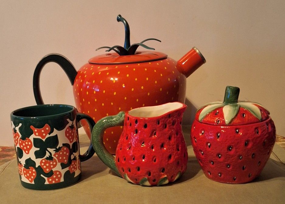 Strawberry Collection Of Sweet Items All Sold & Priced Individually-READ Below