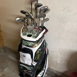Golf Clubs and Bag