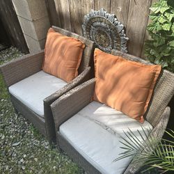 Patio Chairs As Is With Pillows 