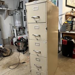 Used Five Drawer Filing Cabinet 