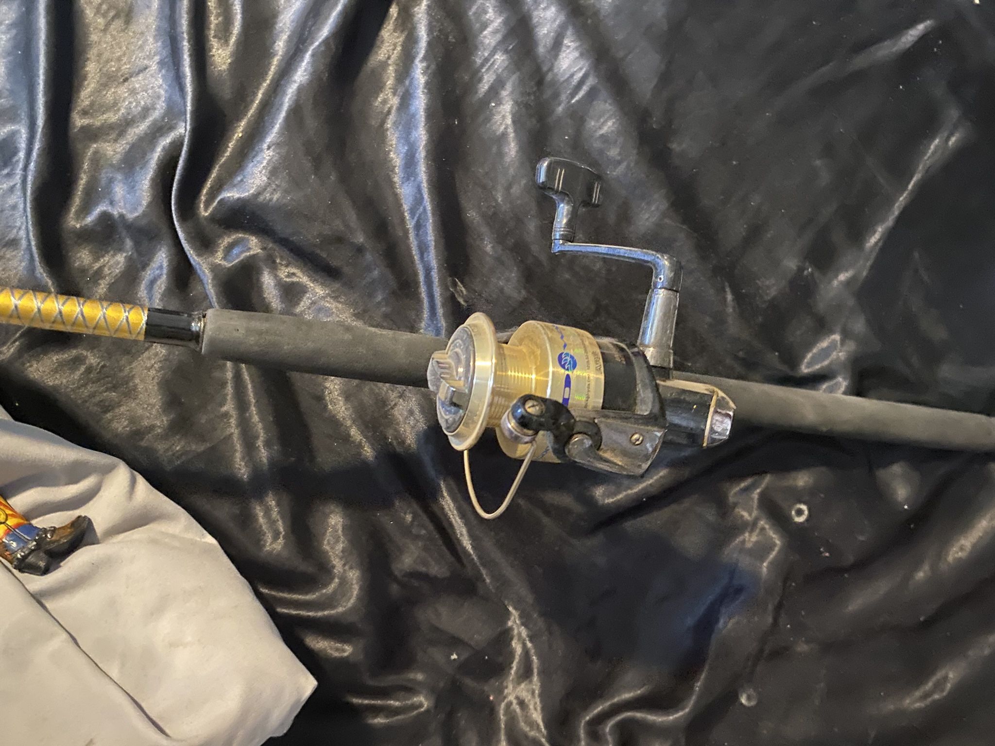 Various Fishing Rods With Reels