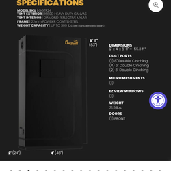 2 x 4 gorilla grow tent