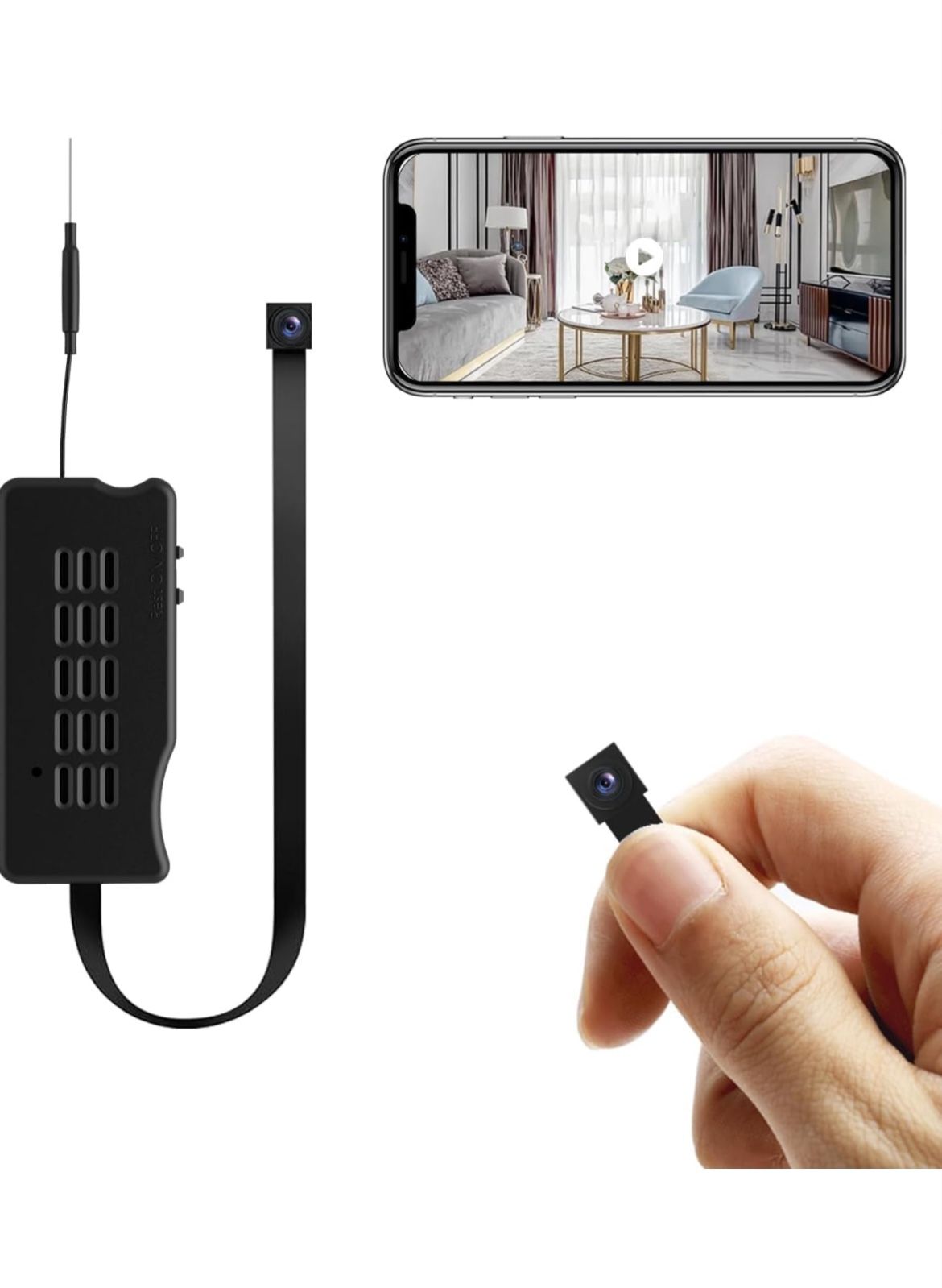  HD 1080P Mini Hidden Camera DIY Module Tiny Spy Camera Wireless WiFi Small Nanny Cam Smart Home Surveillance Equipment for In