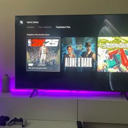 PS5 Digital Edition with Hisense ROKu tv 55inch 