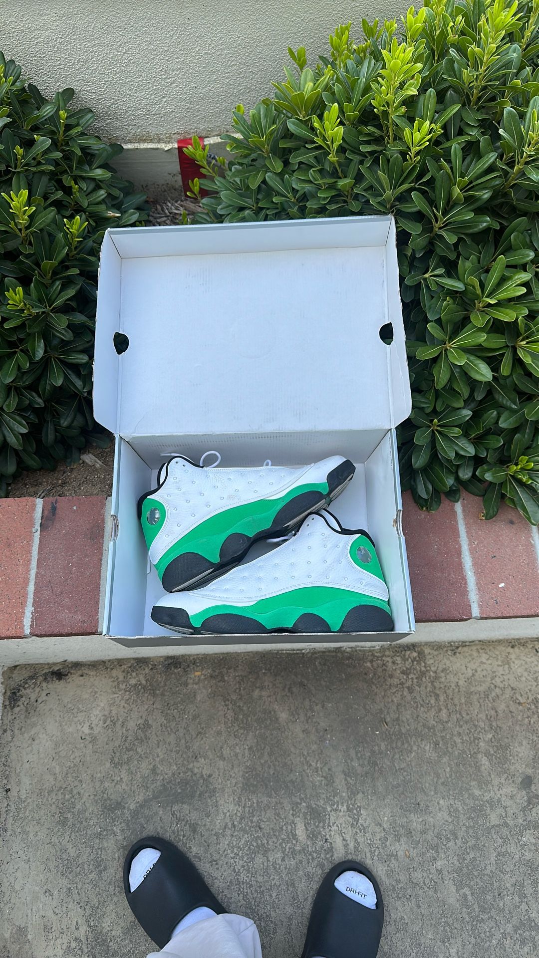Jordan 13 Retro White Lucky Green Size 12 Men’s Shoes