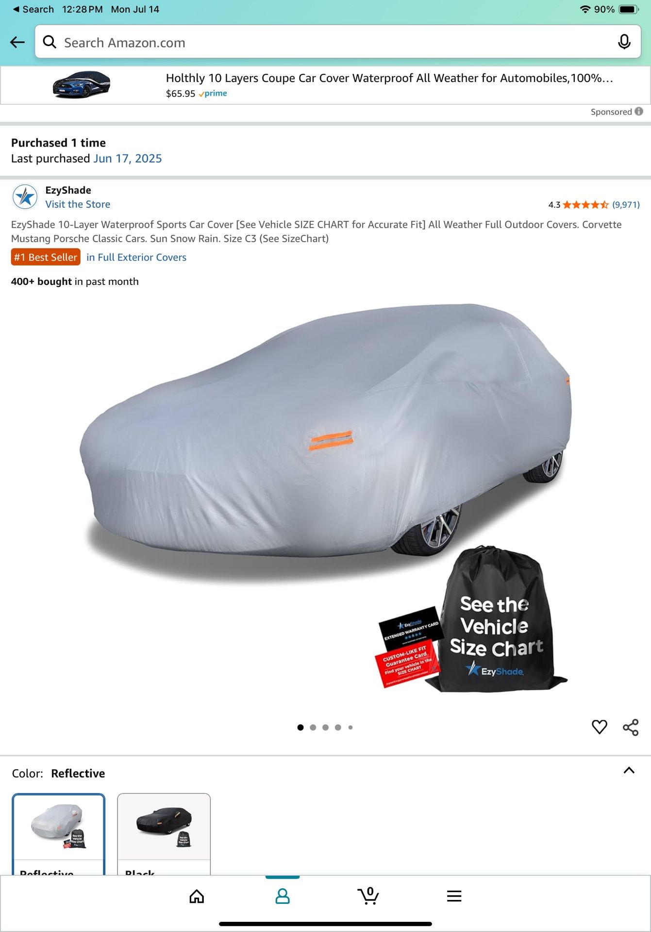 All Weather Outdoor Car Cover Small