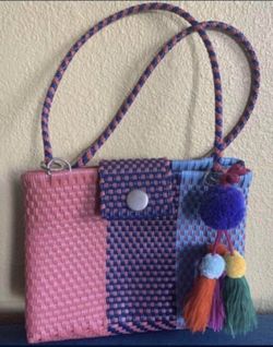  Handwoven Plastic Mexican Tote Bag