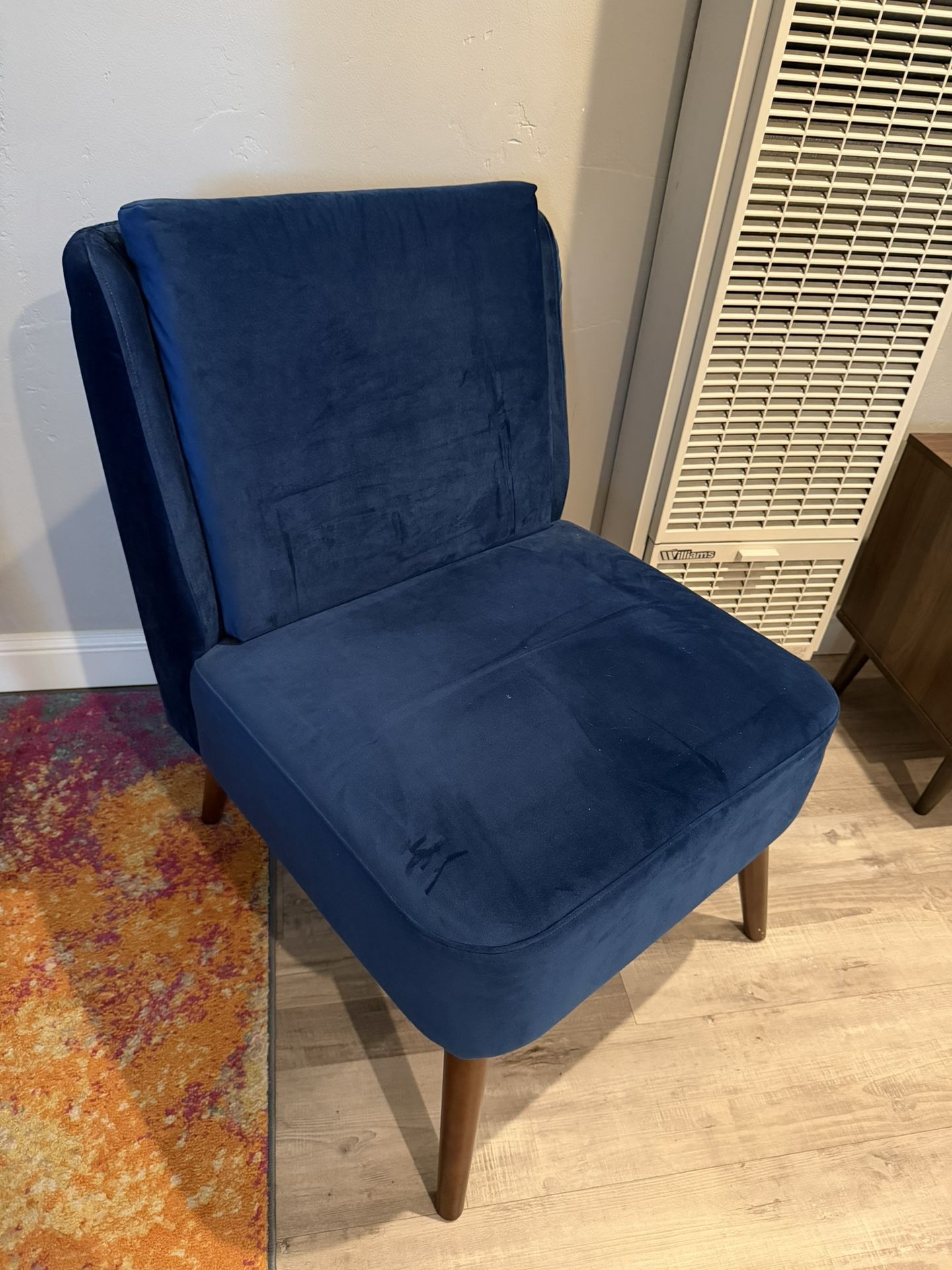 Blue Velvet Chair