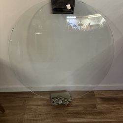 40” glass circle (prior table top) $40 OBO