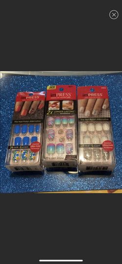 Impress press on nails 3pk
