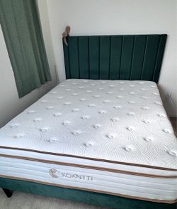 Koantti Queen Mattress 12 Inch Memory Foam Hybrid Mattresses
