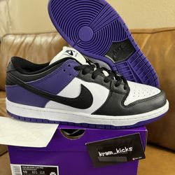New* Nike SB Dunk Low Pro "Court Purple" MENS Size 10 US - DS OG All
