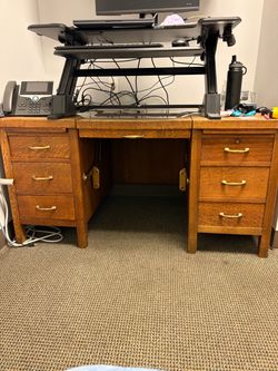 Wood desk