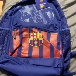 Barcelona  Icon Sports Vertigo FC Barcelona 21” Backpack Blue Red