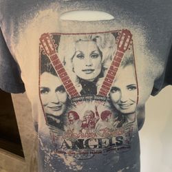 Summer Bleached Tshirt Blue Color Size Small Dolly Parton Country Music 🎸