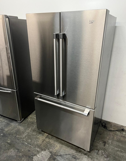 Beko 3-Door Refrigerator Stainless Steel FrenchDoor