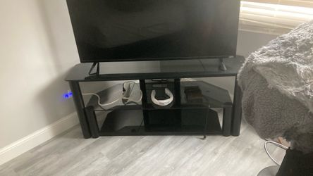 Glass tv stand