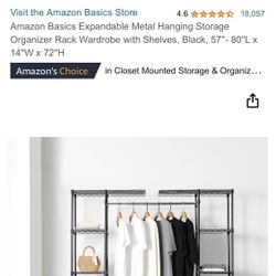 NIB Closet Organizer 