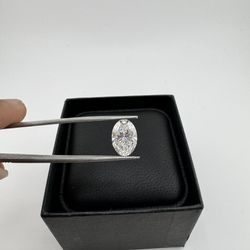 3.08 Ct Lab Grown Oval Shape Diamond 