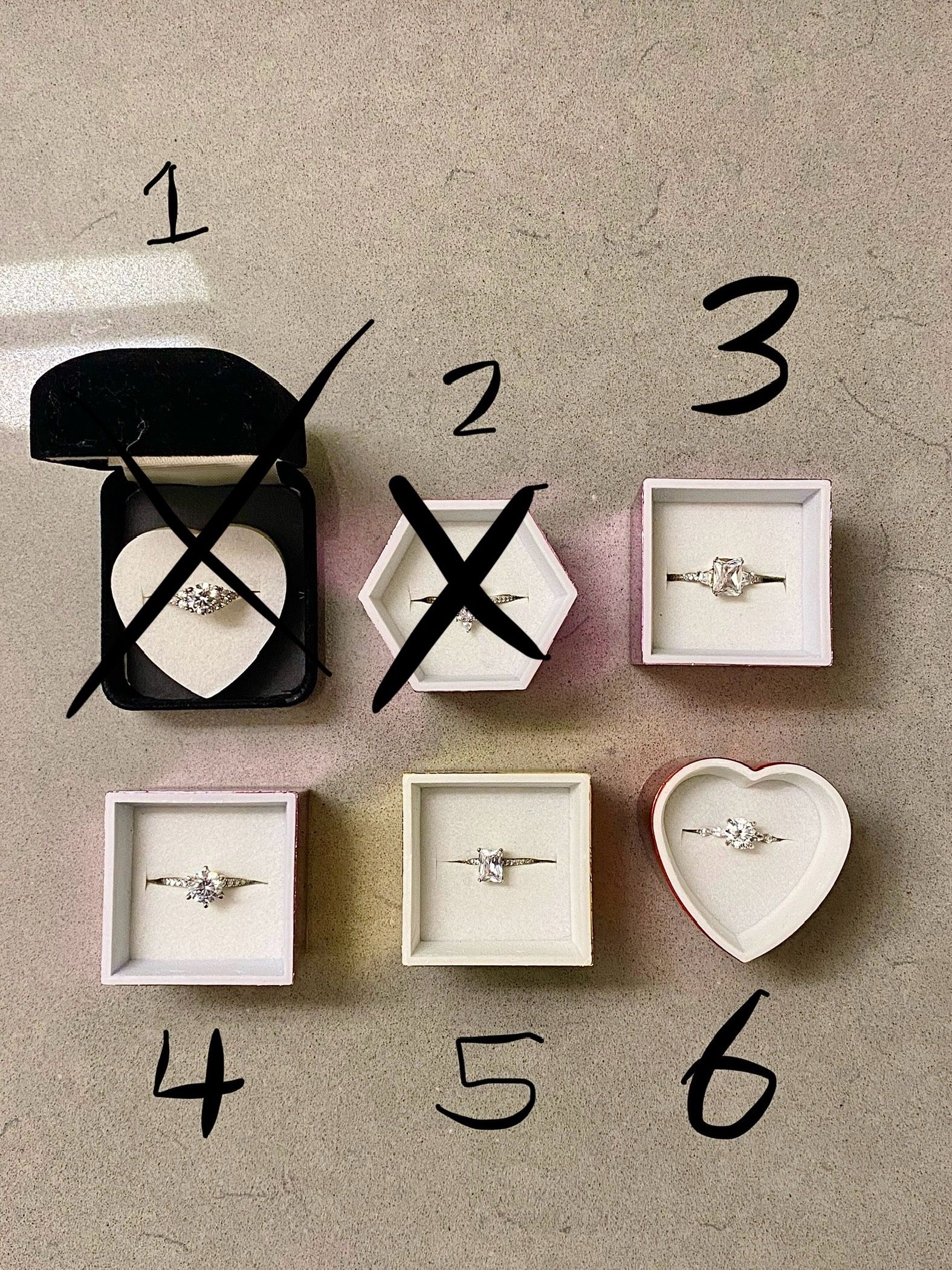 Cubic Zirconia CZ Diamond Engagement Rings