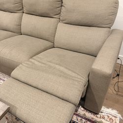 Reclining Sofa + 2 Matching Recliner Chairs – Excellent Condition