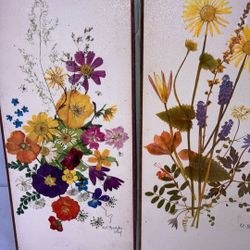 Vintage Oil Paintings Flowers Both For $20