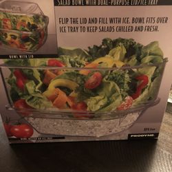 Flip Salad On Ice Container, Like-New!