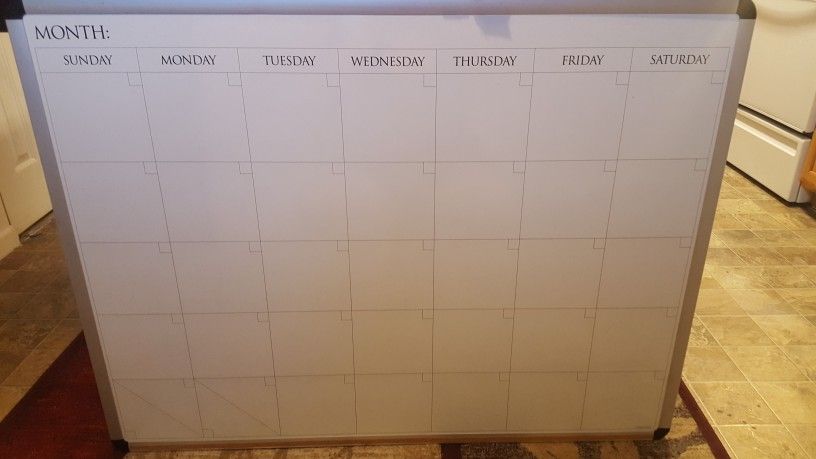 36×48 Jumbo Dry Erase Wall Calendar