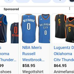 NBA JERSEYS OKLAHOMA CITY #0