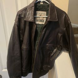 Brand new leather bomber jacket