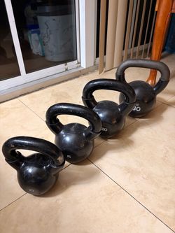 Kettlebell Set 10 15 20 30 lb
