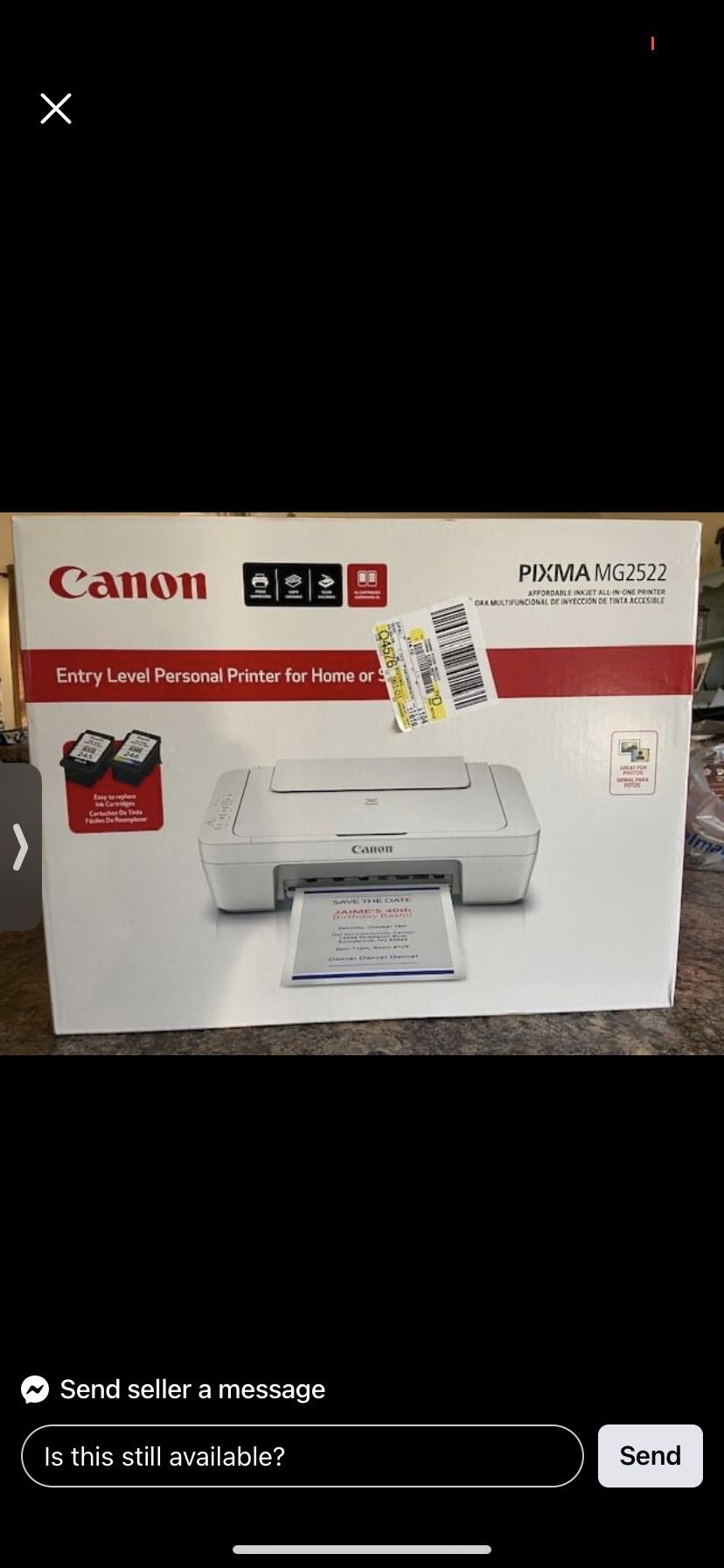 Canon Mg2522 Printer