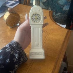 Avon grandfather clock antique collectible cologne bottle