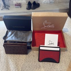 Christian Louboutin & Lucchese Card Holders / Wallets