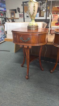 Antique End Tables Matching Pair