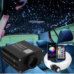 150pcs 0.03in 6.5ft Fiber Optic Star Ceiling Kit APP & Remote Control