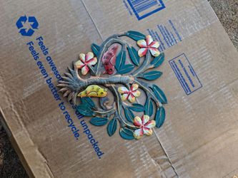 Metal Wall Art Birds and Flowers