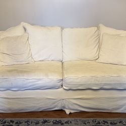 Pottery Barn Roll Arm Sofa