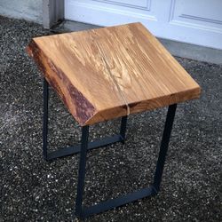 Live Edge End Table Side Table 