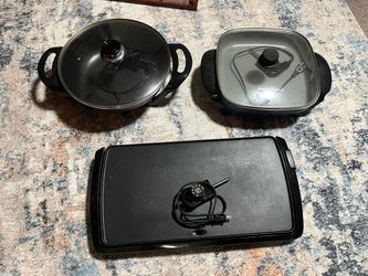 Electric skillets and griddle