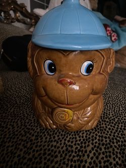 Vintage Monkey Cookie Jar 