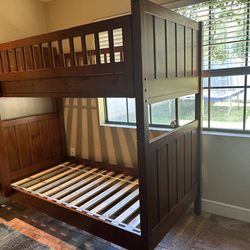 Pottery barn Twin Bunk/ Twin Beds