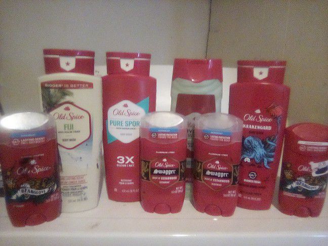 Mens New Mixed 8 Count Old Spice Bundle