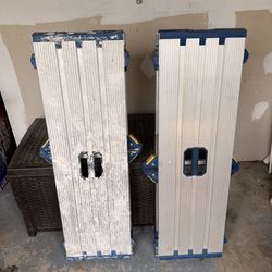 2 Werner Aluminum Adjustable Pro Work Platforms