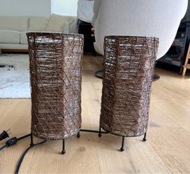 2 Nightstand Bedside Lamps