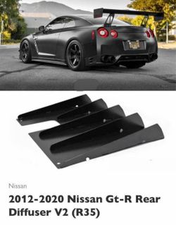 2012/2020 Nissan GT-R Rear diffuser v2 (R35