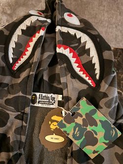 BAPE Grid Camo Shark Full Zip Hoodie