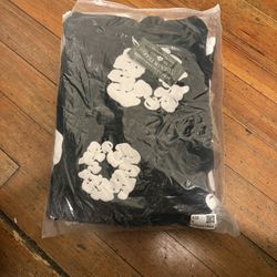 Denim Tear Hoodie Black 100% Cotton (Size medium)