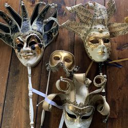 Four Venetian mask 